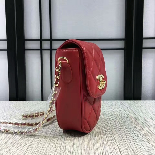 Chanel Sheepskin Leather Shoulder Bag 7023 Red