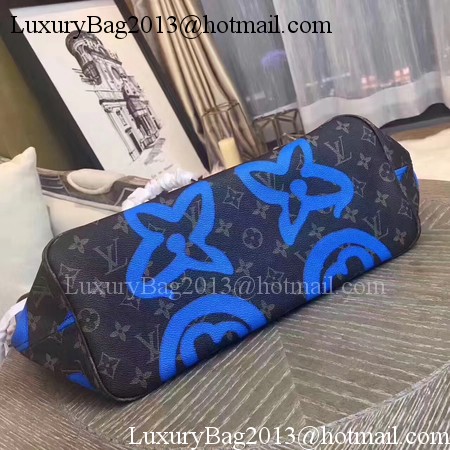 Louis Vuitton MONOGRAM Canvas NEVERFULL MM M41050 Blue