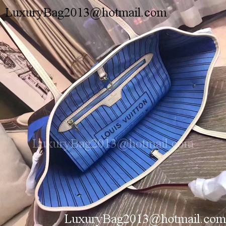 Louis Vuitton MONOGRAM Canvas NEVERFULL MM M41050 Blue