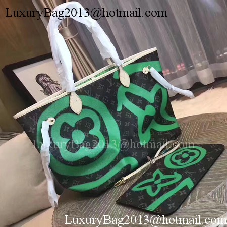 Louis Vuitton MONOGRAM Canvas NEVERFULL MM M41050 Green