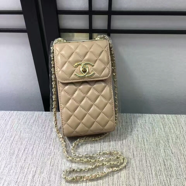 Chanel Sheepskin Leather Shoulder Bag 84074 Camel