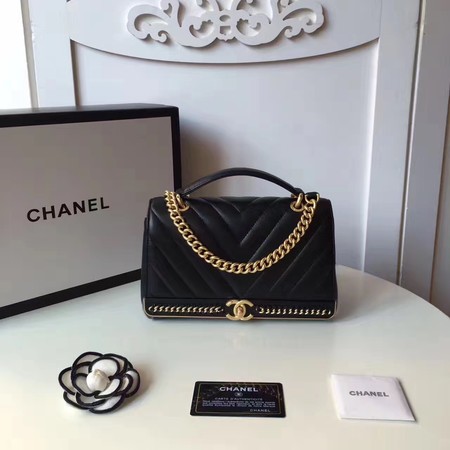 Chanel Classic Flap Bag Original Leather A94580 Black