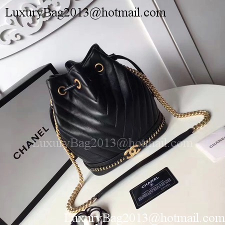 Chanel Hobo Bag Original Sheepskin Leather A94889 Black