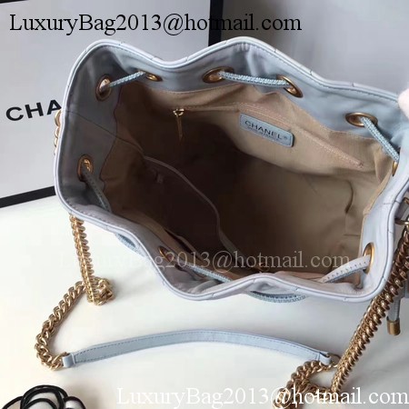 Chanel Hobo Bag Original Sheepskin Leather A94889 Blue