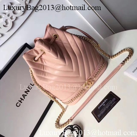 Chanel Hobo Bag Original Sheepskin Leather A94889 Pink