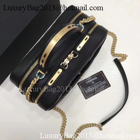 Chanel Shoulder Bag Original Cannage Pattern CHA6598 Black