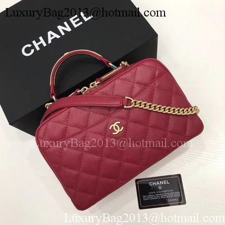 Chanel Shoulder Bag Original Cannage Pattern CHA6598 Deep Red