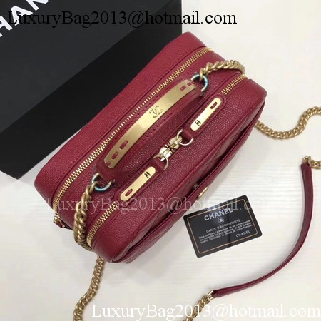 Chanel Shoulder Bag Original Cannage Pattern CHA6598 Deep Red