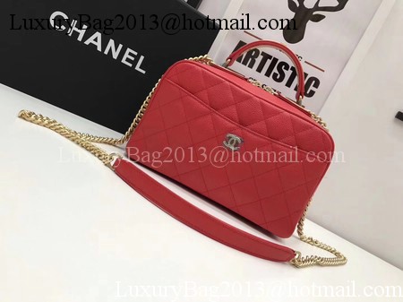 Chanel Shoulder Bag Original Cannage Pattern CHA6598 Red