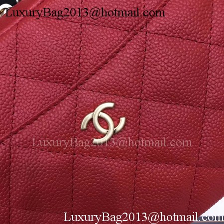 Chanel Shoulder Bag Original Cannage Pattern CHA6598 Red