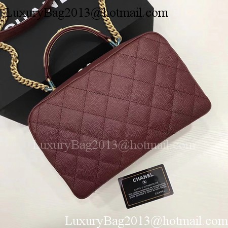 Chanel Shoulder Bag Original Cannage Pattern CHA6598 Wine