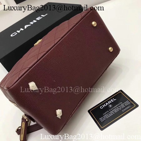 Chanel Shoulder Bag Original Cannage Pattern CHA6598 Wine