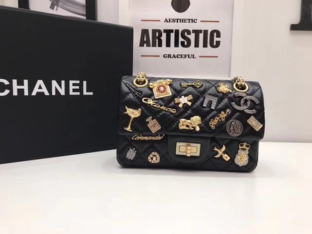 Chanel mini Classic Flap Bag Original Sheepskin A1116 Black