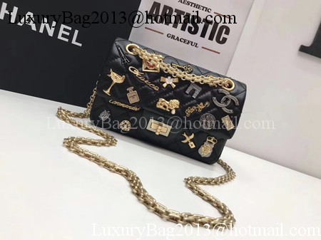 Chanel mini Classic Flap Bag Original Sheepskin A1116 Black