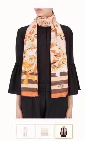 Fendi Scarf A2539 Brown