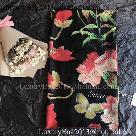 Gucci Scarf G2855 Black