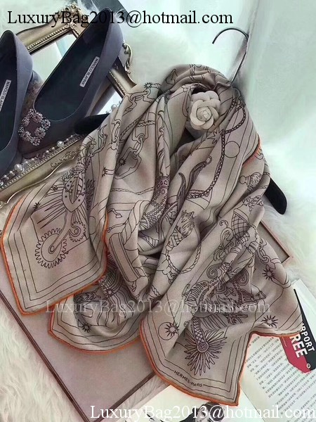 Hermes Scarf H2842 Grey