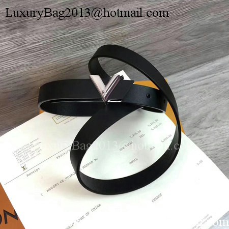 Louis Vuitton 20mm Leather Belt M9309 Black