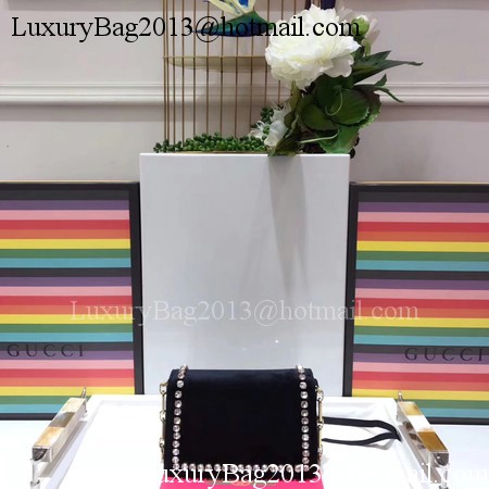 Gucci Broadway Velvet mini Bag 489218 Black