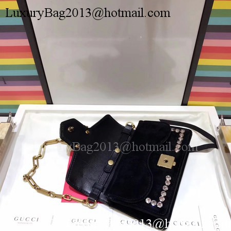 Gucci Broadway Velvet mini Bag 489218 Black