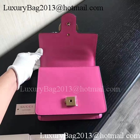 Gucci GG Marmont Leather mini Chain Bag 431384 Rose