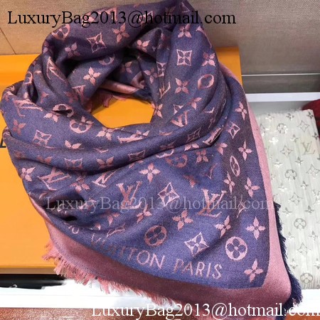 Louis Vuitton MONOGRAM DENIM Scarf M33695 Blue