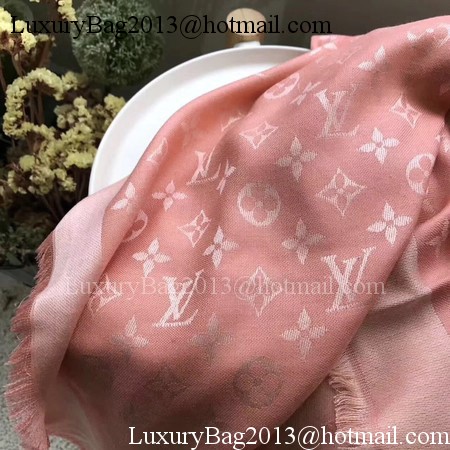 Louis Vuitton MONOGRAM DENIM Scarf M33695 Pink