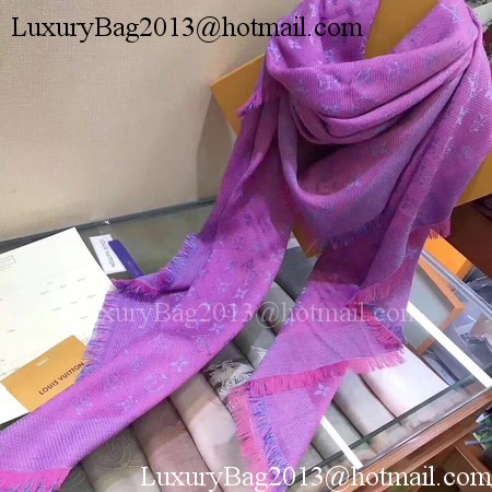 Louis Vuitton MONOGRAM DENIM Scarf M33695 Rose