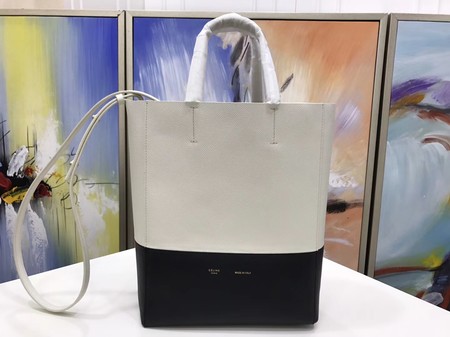 Celine Cabas Phantom Bags Original Leather C3365 OffWhite&Black