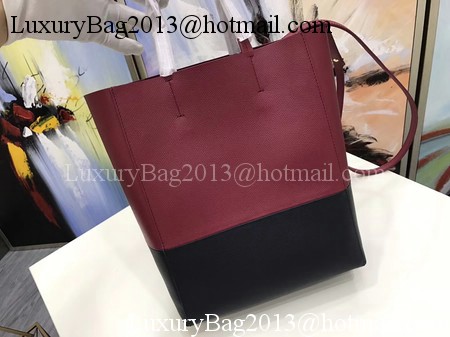 Celine Cabas Phantom Bags Original Leather C3365 Wine&Black