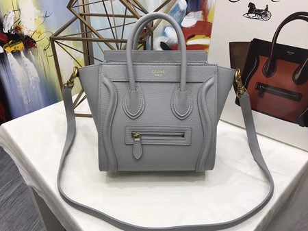 Celine Luggage Nano Tote Bag Original Leather CA3560 Grey