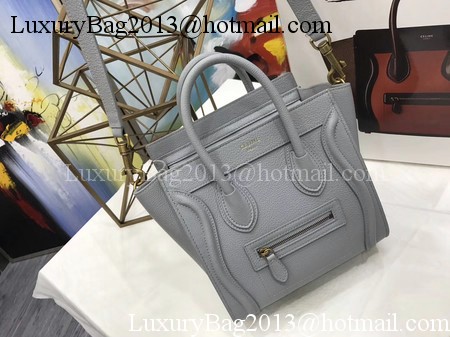 Celine Luggage Nano Tote Bag Original Leather CA3560 Grey