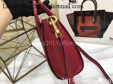 Celine Luggage Nano Tote Bag Original Leather CA3560 Red