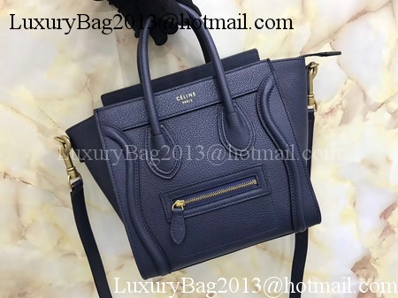 Celine Luggage Nano Tote Bag Original Leather CA3560 Royal