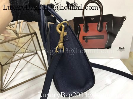 Celine Luggage Nano Tote Bag Original Leather CA3560 Royal