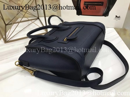 Celine Luggage Nano Tote Bag Original Leather CA3560 Royal