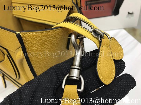 Celine Luggage Nano Tote Bag Original Leather CA3560 Yellow