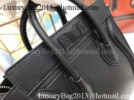 Celine Luggage Nano Tote Bag Original Leather CC3560 Black