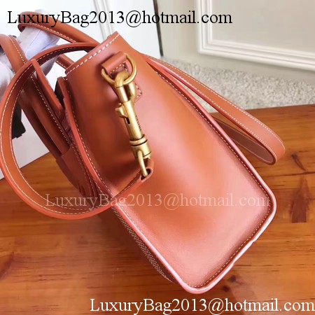 Celine Luggage Nano Tote Bag Original Leather CC3560 Orange