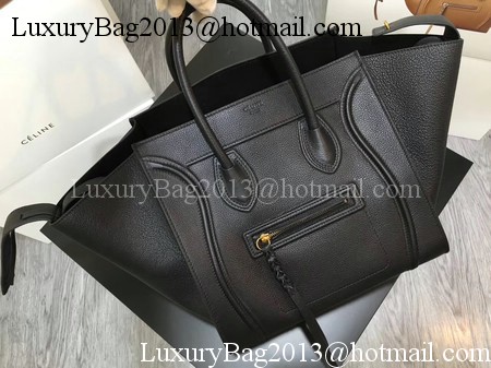 Celine Luggage Phantom Tote Bag Calfskin Leather CT3372 Black