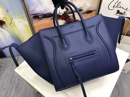 Celine Luggage Phantom Tote Bag Calfskin Leather CT3372 Blue