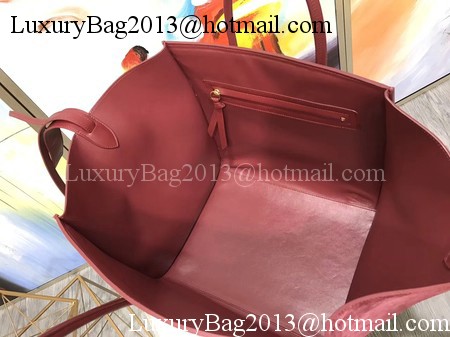 Celine Luggage Phantom Tote Bag Suede Leather CT3372 Red