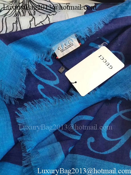 Gucci Scarf G2828 Blue