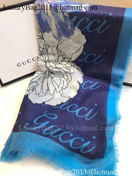 Gucci Scarf G2828 Blue