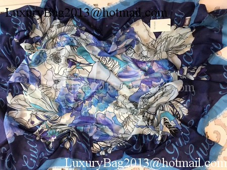 Gucci Scarf G2828 Blue