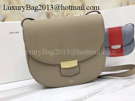 Celine Compact Trotteur Bag Calfskin Leather C1269 Apricot