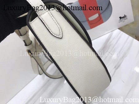 Celine Compact Trotteur Bag Calfskin Leather C1269 White