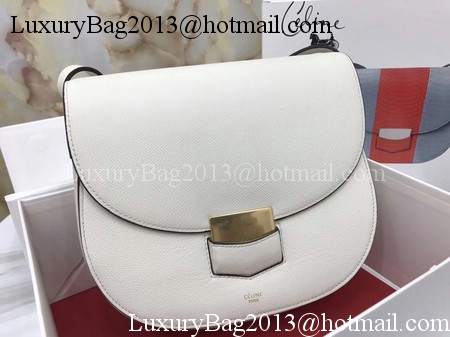 Celine Compact Trotteur Bag Calfskin Leather C1269 White