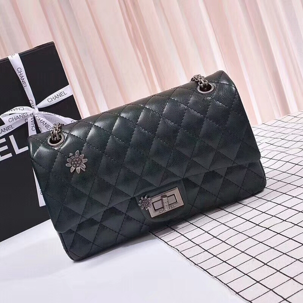 Chanel 2.55 Series Bags Sheepskin B56987 Green