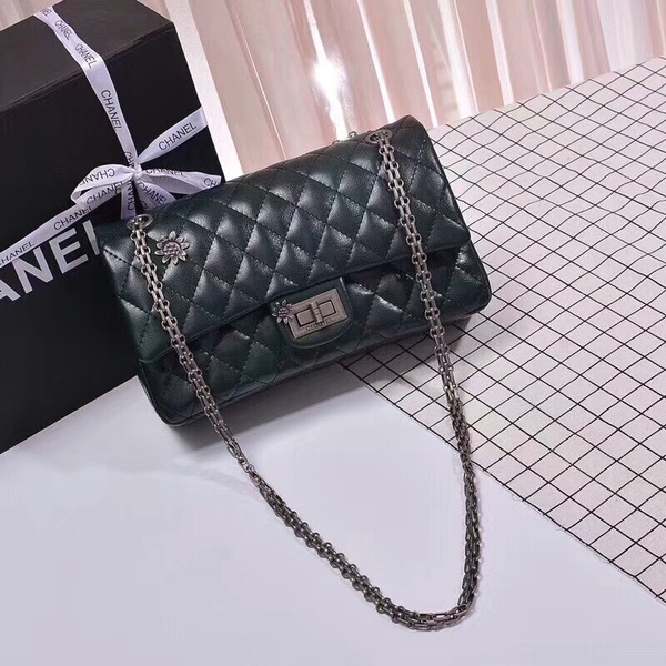 Chanel 2.55 Series Bags Sheepskin B56987 Green